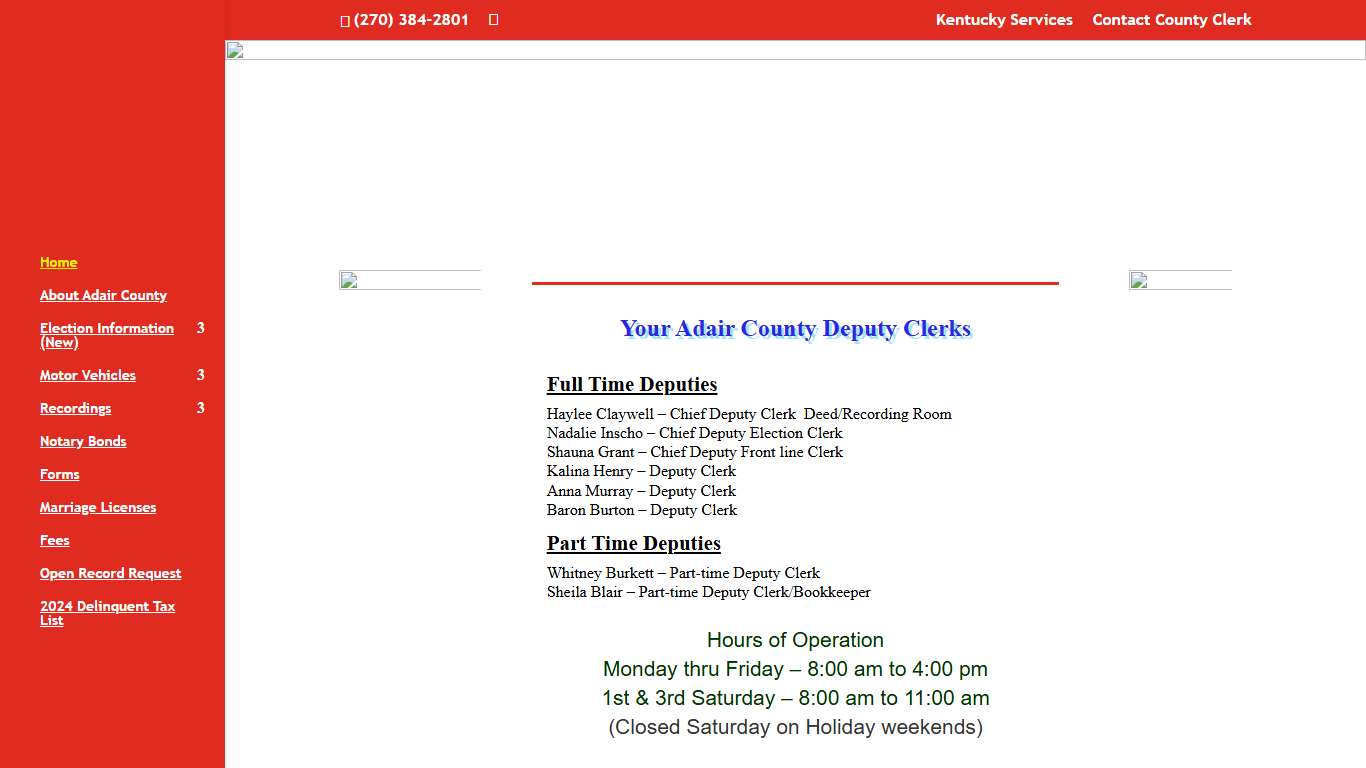 Adair Clerk Adair County Clerk